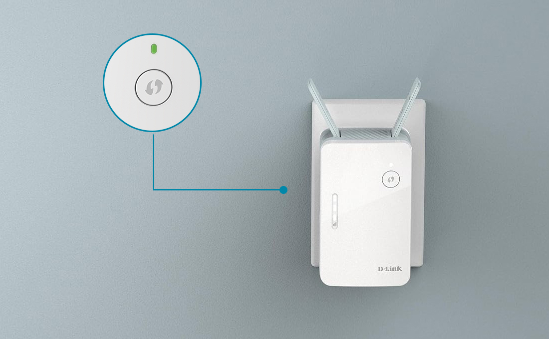 WPS Button Method to Setup D-Link Extender